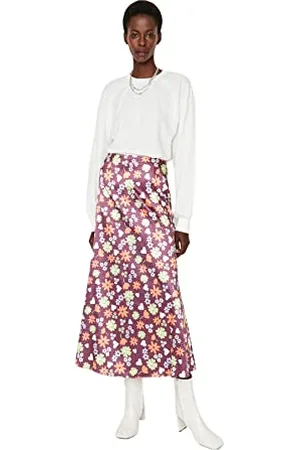 Trendyol Maxi Gonna da Donna in Tessuto a Trapezio, , 68