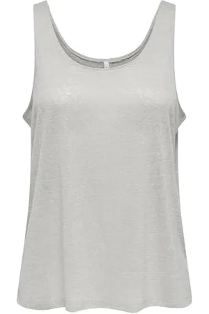 ONLY Onlfrida-Canotta Topjrs Noos Top, Beige, XXL Donna