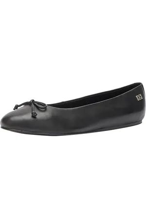 Tommy Hilfiger Essential Leather Ballerina FW0FW07768, Donna, (Black), 39 EU