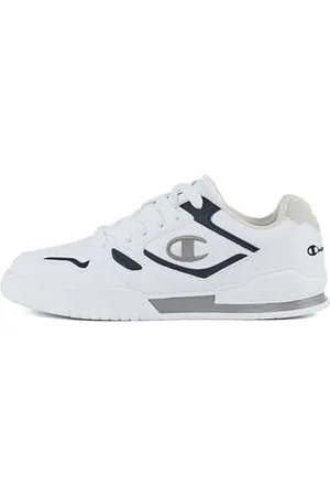 Champion 3 Point Tech Low, Sneakers Uomo, Bianco/Blu Marino/Grigio (WW011), 44.5 EU