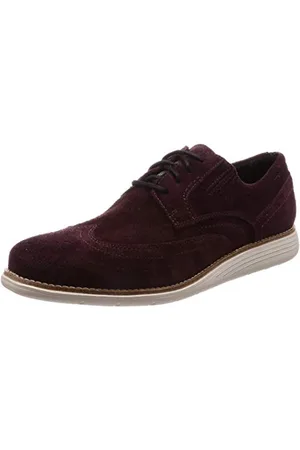 Rockport Total Motion Sport Dress Wingtip Brogue, Scarpe Stringate Brouge Uomo, Marrone (Burgundy Sde 001), 40 EU