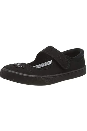 Clarks Hopper Go, Ballerine Bambine e ragazze, Nero (Black Fabric), 32.5 EU Larga
