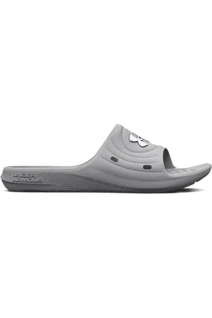 Under Armour Ua W Locker Iv Sl, Sandalo Slide Donna, Mod Gray Mod Gray White 100-7, 41 EU