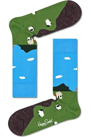 Happy Socks Little House On The Moorland Sock Calzini, Multi, 36-40 Donna