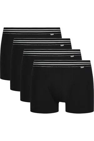 Dim Boxer Eco in Cotone Elasticizzato Comfort Uomo x4, Nero, M