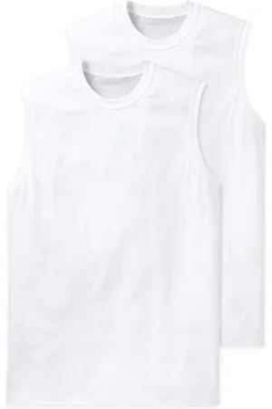 Schiesser Camicia 0/0 Maniche Canottiera, (Weiß (100-weiss), L Uomo