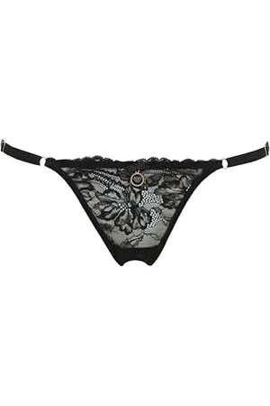 Emporio Armani Eternal Lace T-Thong, Mutandine perizoma Donna, (Black), XL