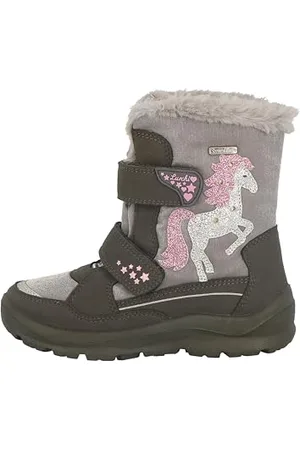Lurchi 63L1073004, Stivali da Neve Bambina, Steel, 26 EU Larga
