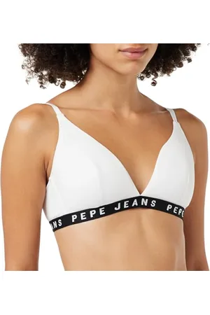 Pepe Jeans Logo Bra B, Reggiseno Donna, (White),M