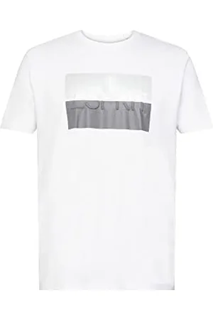 ESPRIT 122ee2k302 T-Shirt, 100/bianco, L Uomo