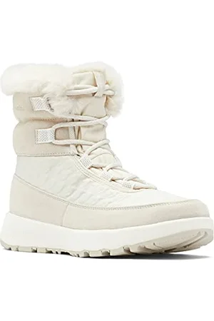 Columbia Slopeside Peak Luxe, Stivali da neve Donna, Dark Stone/Sea Salt 2024 , 36.5 EU