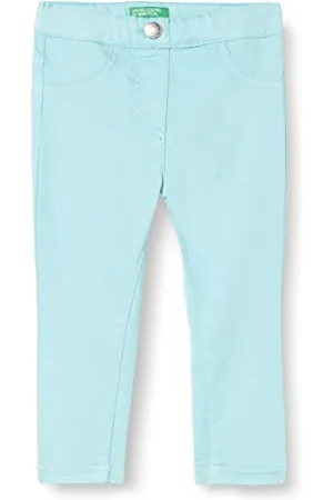 Benetton Pantalone 4U40GE00B Jeans, , 90 Bambina