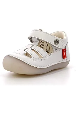 Kickers SUSHY, Scarpa Mary Jane Unisex-Bambini, Blanc, 18 EU