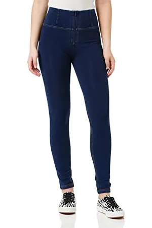 Freddy Pantalone WR.up® Skinny Vita Alta Lunghezza Regular in Denim Elasticizzato, Donna, Denim Scuro, Small
