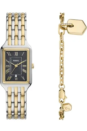 Fossil Raquel Orologio per donna, Movimento al quarzo con cinturino in acciaio inossiperbile o in pelle, 23 mm