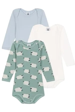 Petit Bateau A0BFN Body A Maniche Lunghe Unisex - Bimbi 0-24 6 Mesi