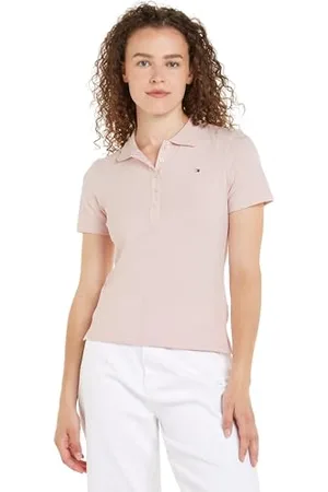 Tommy Hilfiger 1985 Slim Pique Polo SS WW0WW37823, Donna, Rosa (Whimsy ), 3XL