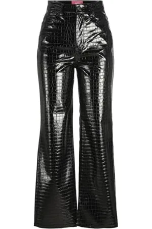 JJXX Jxkenya HW Stra Faux Leat Pant Noos Pantaloni, , XS Donna