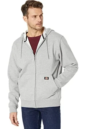 Dickies Uomo, Felpa in pile con zip integrale Midweight, vestibilità regular, , OS