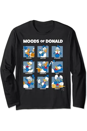 Disney Mickey And Friends Donald Duck Moods Box Up Maglia a Manica