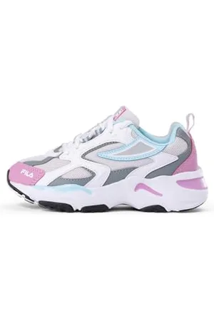 Fila CR-CW02 Ray Tracer Kids, Scarpe da Ginnastica, White-Moonlite Mauve, 28 EU