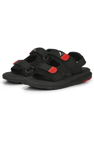 PUMA Evolve Sandal PS, Slide Black White for all Time Red, 29 EU