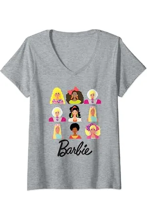 Barbie Ufficiale delle donne, attraverso i decenni Maglietta con Collo a V