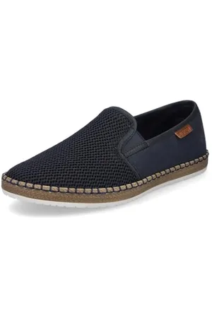 Rieker Uomo Mocassini B5265, Uomini Pantofole,Pantofola,Scarpe da College,Scarpe Business,Blu (Blau / 14),43 EU / 9 UK