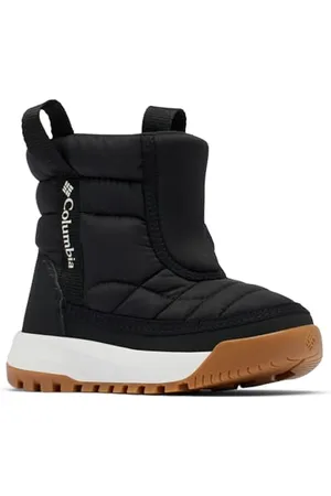 Columbia Snowtrot Mid, Stivali da neve Unisex - bambini e ragazzi, Black/Sea Salt Toddler, 25 EU
