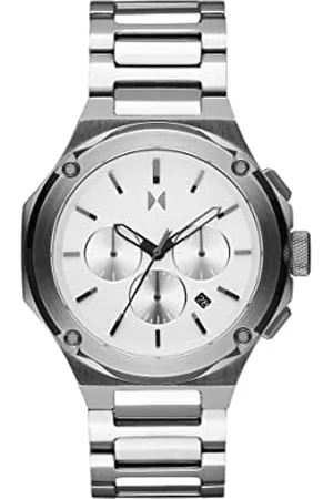 MVMT Orologio con Cronografo al Quarzo da uomo con cinturino in acciaio inossidabile argentato - 28000225-D