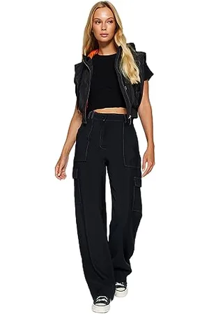 Trendyol Pantaloni Dritti a Vita Alta da Donna Casual, , 66