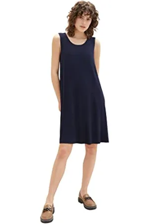 TOM TAILOR 1037425 Vestito, 10668-Sky Captain Blue, 42 Donna