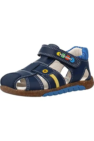 Pablosky 009521, Sandali con Tacco Bimbo 0-24, Azul, 18 EU