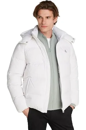 Calvin Klein Jeans Essentials Down Jacket J30j325946, Giacca trapuntata Uomo, (Bright White), XS