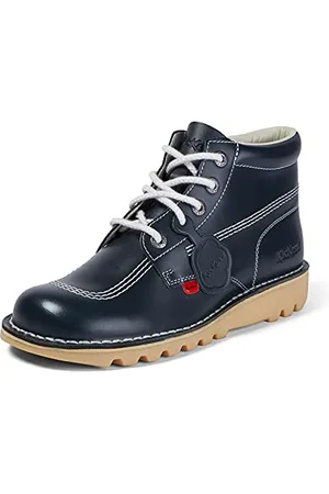 Kickers Kick Hi, Stivali Classici Uomo, Blu (Dk Blue/White Drk Ble/Wht), 39 EU