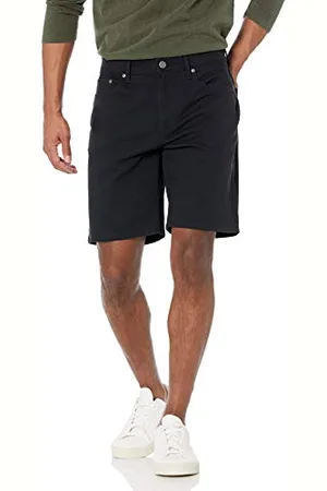 Amazon Pantaloncini a 5 tasche elasticizzati con cuciture interne taglio dritto interno gamba 22,9 cm Uomo, , 36W