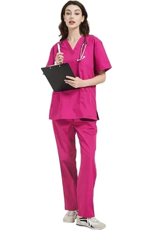 MISEMIYA Uniformi Unisex Set Camice – Uniforme Medica con Maglia e Pantaloni Uniformi Mediche Camice Uniformi sanitarie - Ref.6801-6802 - Large