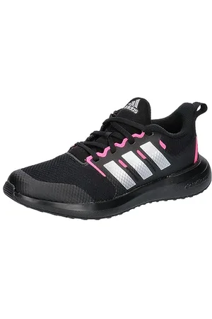 adidas Fortarun 2.0 Shoes Kids, Scarpe da Corsa, Core Black/Silver Met/Pink, 38 2/3 EU