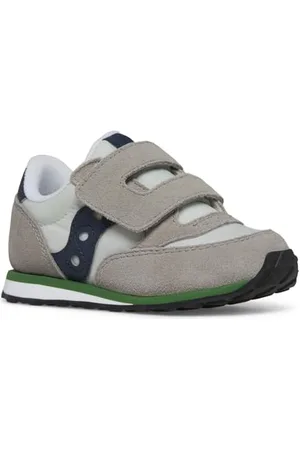 Saucony Baby Jazz HL, Scarpe da Ginnastica Unisex - Bambini e Ragazzi, Grey Navy Green, 23 EU
