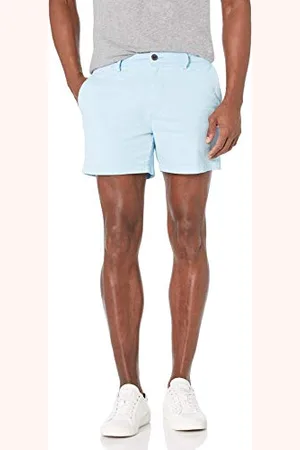 Amazon Pantaloncini Chino Elasticizzati Aderenti da 13 cm con Parte Anteriore Piatta (in Precedenza Goodthreads) Uomo, , 36W