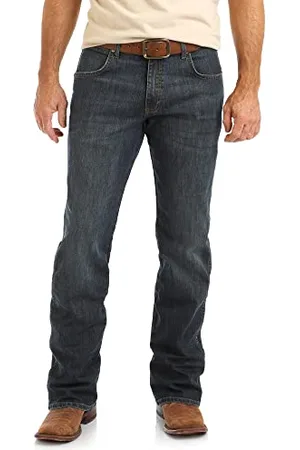 Wrangler Big & Tall Retro Relaxed Fit Boot Cut Jeans, City, 30 W/38 L Uomo