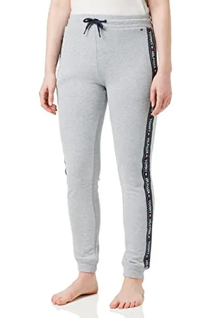 Tommy Hilfiger Donna Pantaloni da Jogging Sweatpants Lunghi, (Grey Heather), S