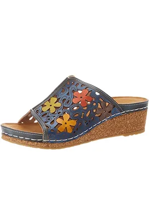 LAURA VITA Facscineo 14, Ciabatte Donna, Blu (Jeans Jeans), 41 EU