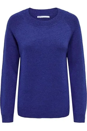 ONLY Onlrica Life L/S Pullover Knt Noos, Surf The Web/Detail:w. Melange, XS Donna