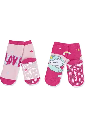 chicco Set calze antiscivolo, Calze Unisex - Bambini e Ragazzi, , 2-3 anni (pacco da 2)