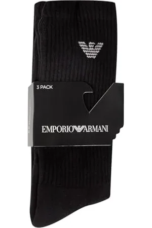 Emporio Armani Uomo 3-pack Medium Socks Sporty Terrycloth Confezione da 3 calzini medi, , Taglia unica