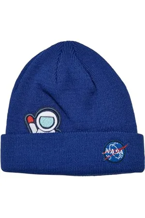 Mister Tee NASA Embroidery Beanie Kids Cappello a Cuffia, Royal, S/M Unisex-Adulto