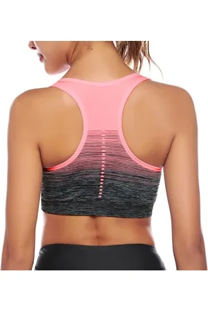 Sykooria Donna Reggiseno Sportivo Reggiseno da Allenamento Senza Ferretto Top Fitness Donna Palestra Imbottito per Ginnastica Yoga XL