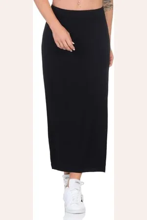 ONLY Gonna Maxi Vita Alta Elastico Laterali Gonna Lungo Fascia Alto, Colore: , Taglia:S
