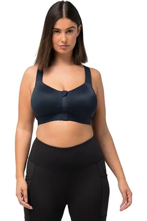 Ulla Popken Sport-BH, ohne Bügel, Front-und Rückenverschluss Reggiseno, , 105C Donna